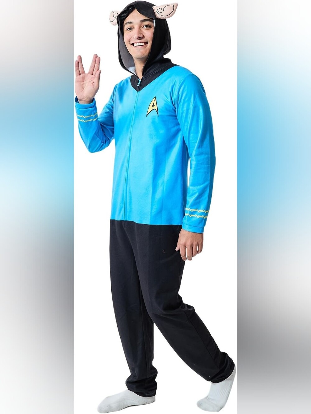 🖖 Live Long & Lounge! Spock Union Suit Small Star Trek Cozy Gear